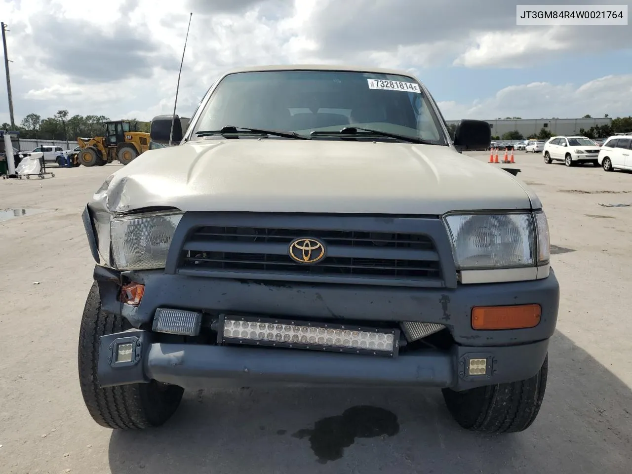 1998 Toyota 4Runner VIN: JT3GM84R4W0021764 Lot: 73281814