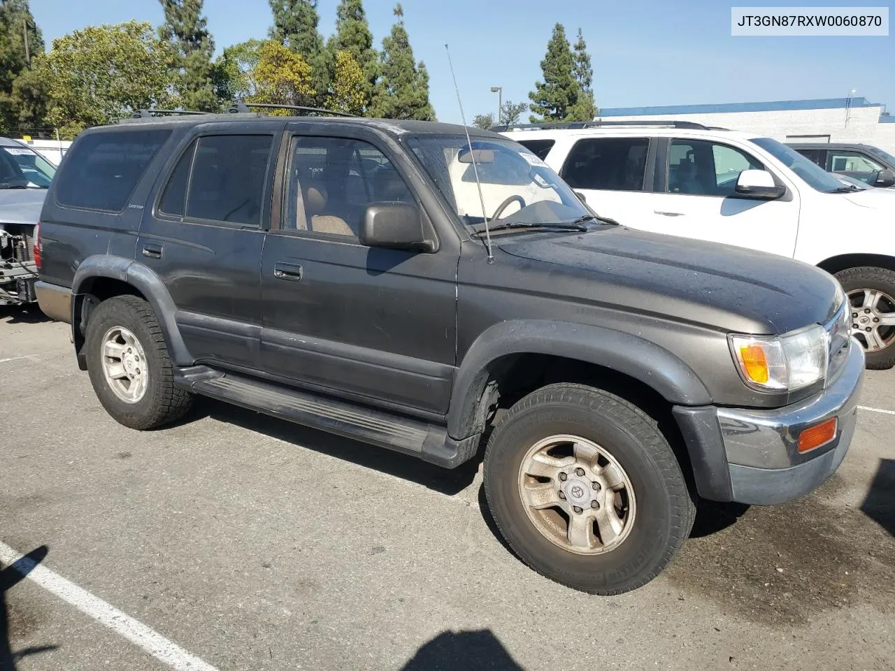 1998 Toyota 4Runner Limited VIN: JT3GN87RXW0060870 Lot: 73352484