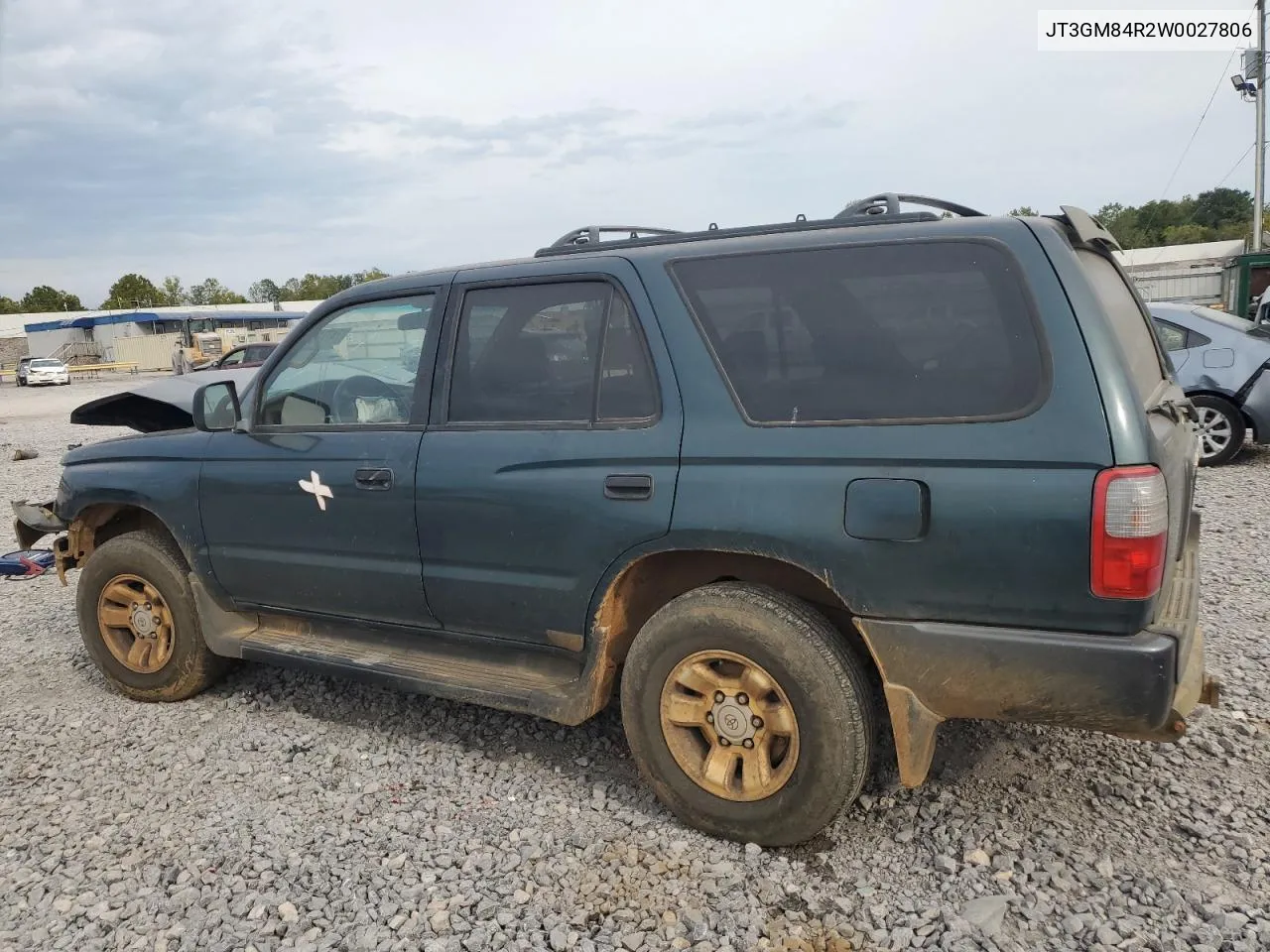 1998 Toyota 4Runner VIN: JT3GM84R2W0027806 Lot: 74771554