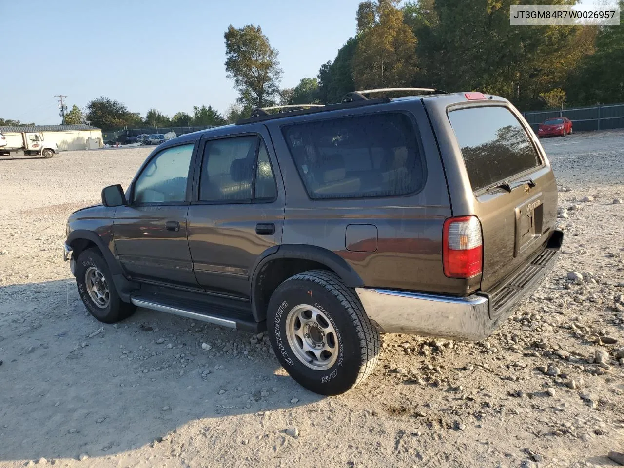 1998 Toyota 4Runner VIN: JT3GM84R7W0026957 Lot: 74930464