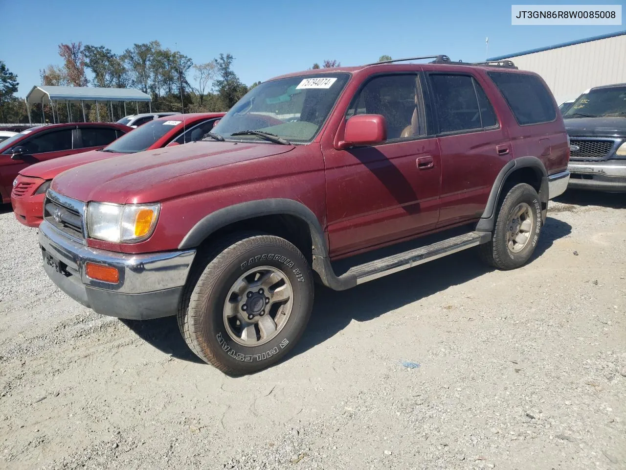 1998 Toyota 4Runner Sr5 VIN: JT3GN86R8W0085008 Lot: 75794074