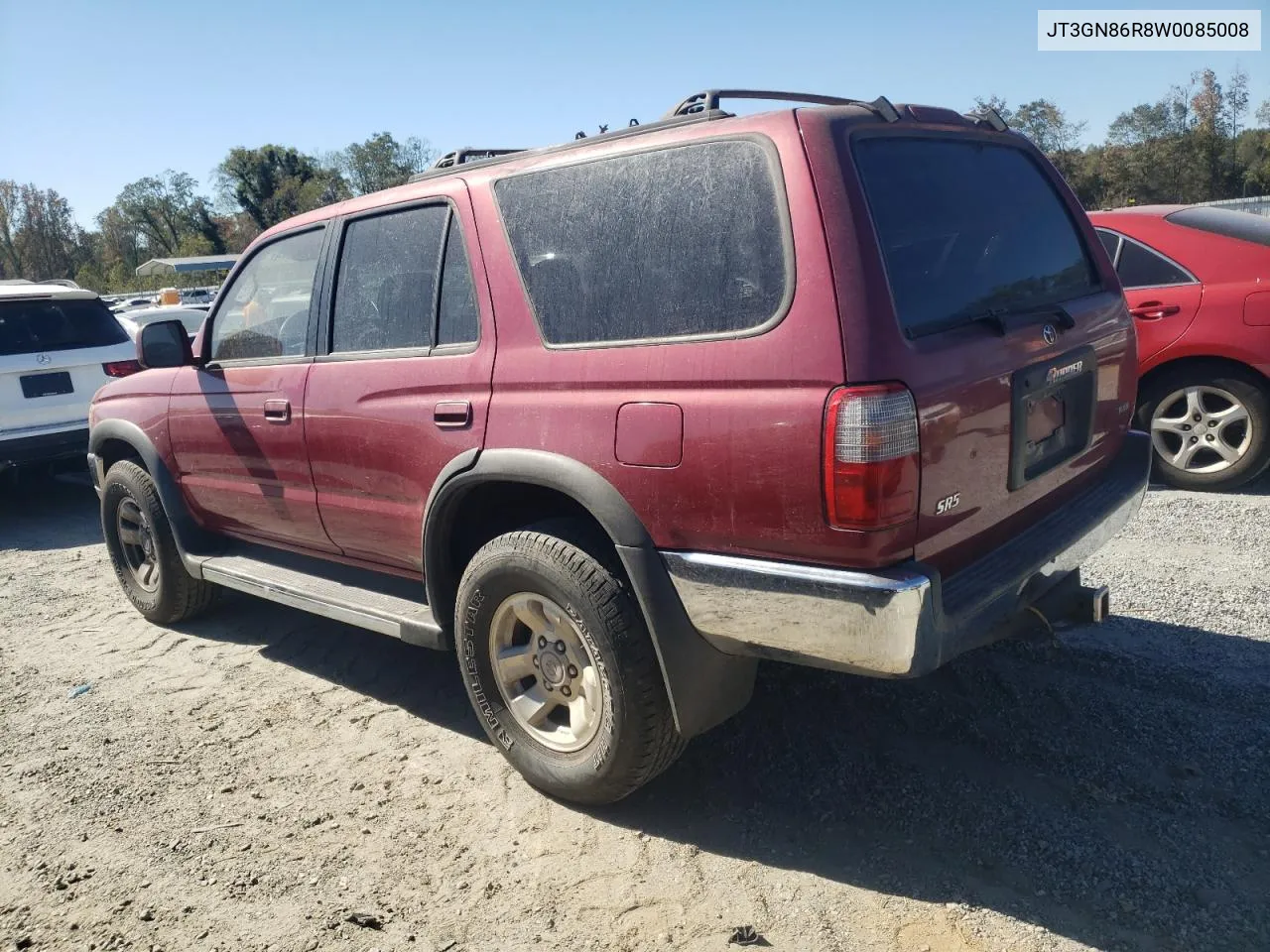 1998 Toyota 4Runner Sr5 VIN: JT3GN86R8W0085008 Lot: 75794074