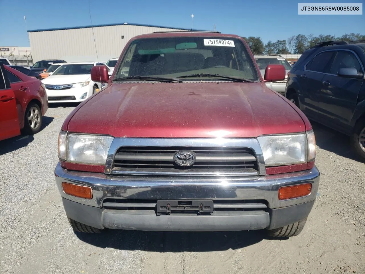 1998 Toyota 4Runner Sr5 VIN: JT3GN86R8W0085008 Lot: 75794074