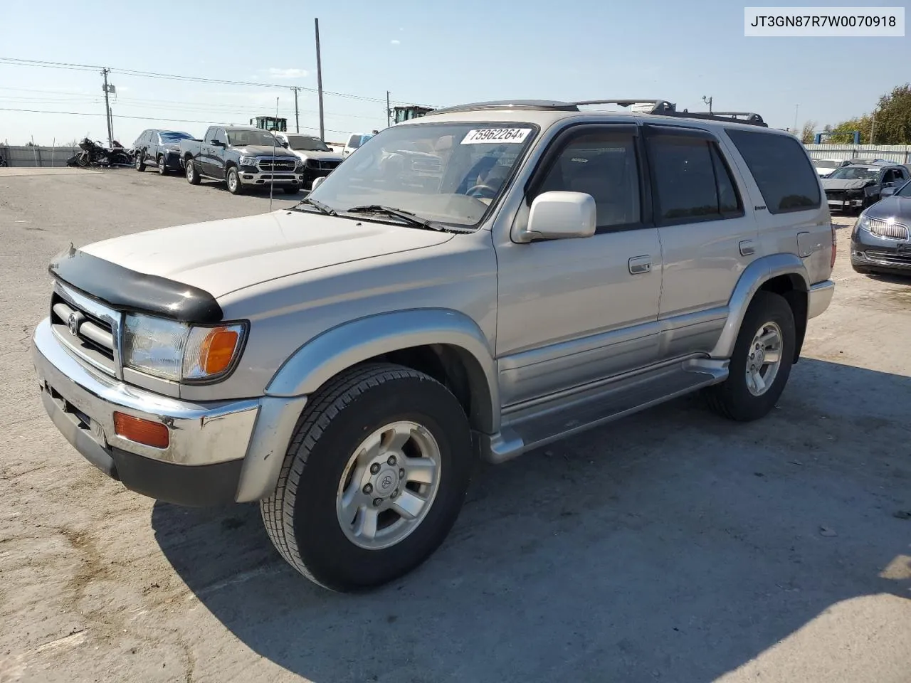 1998 Toyota 4Runner Limited VIN: JT3GN87R7W0070918 Lot: 75962264