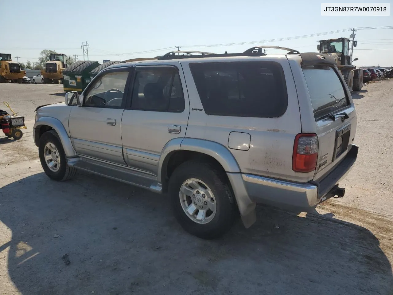 1998 Toyota 4Runner Limited VIN: JT3GN87R7W0070918 Lot: 75962264