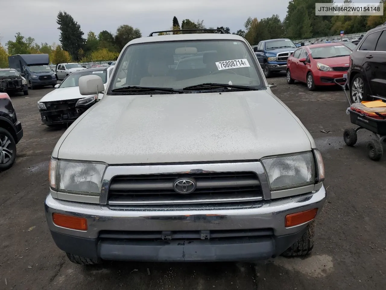 1998 Toyota 4Runner Sr5 VIN: JT3HN86R2W0154148 Lot: 76808714