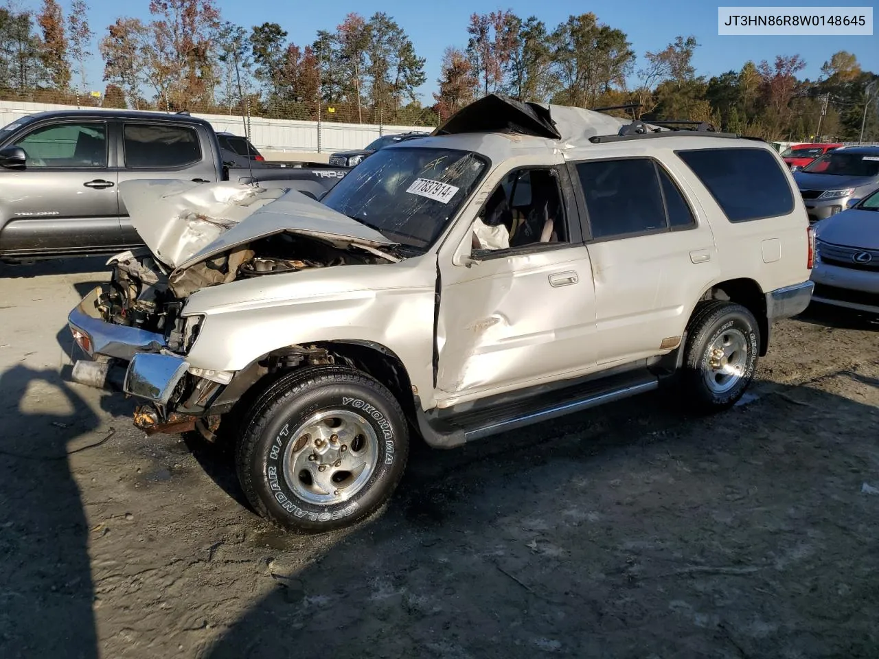 1998 Toyota 4Runner Sr5 VIN: JT3HN86R8W0148645 Lot: 77837914