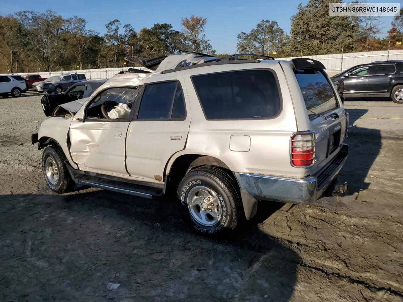 1998 Toyota 4Runner Sr5 VIN: JT3HN86R8W0148645 Lot: 77837914