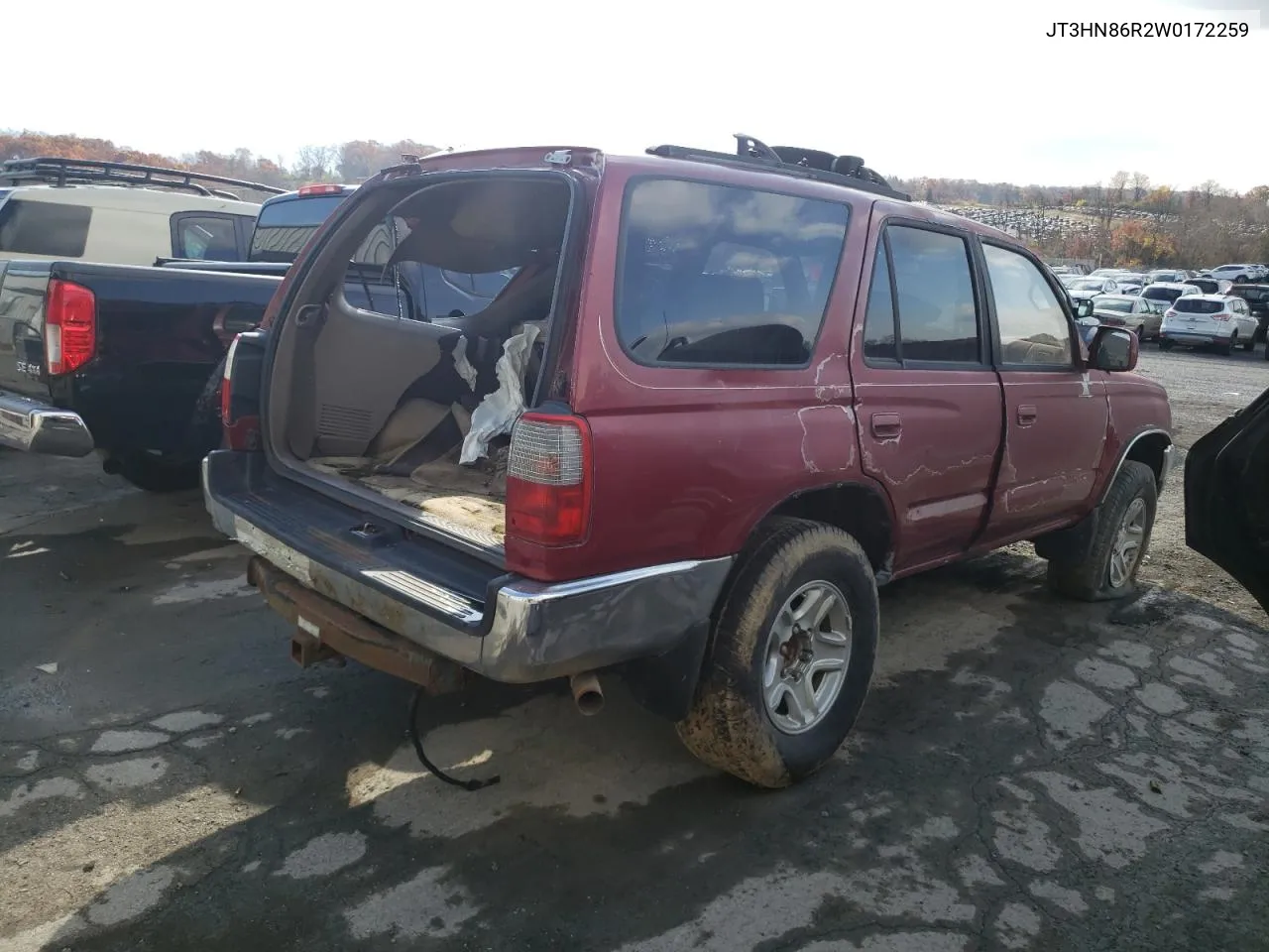 1998 Toyota 4Runner Sr5 VIN: JT3HN86R2W0172259 Lot: 79510854