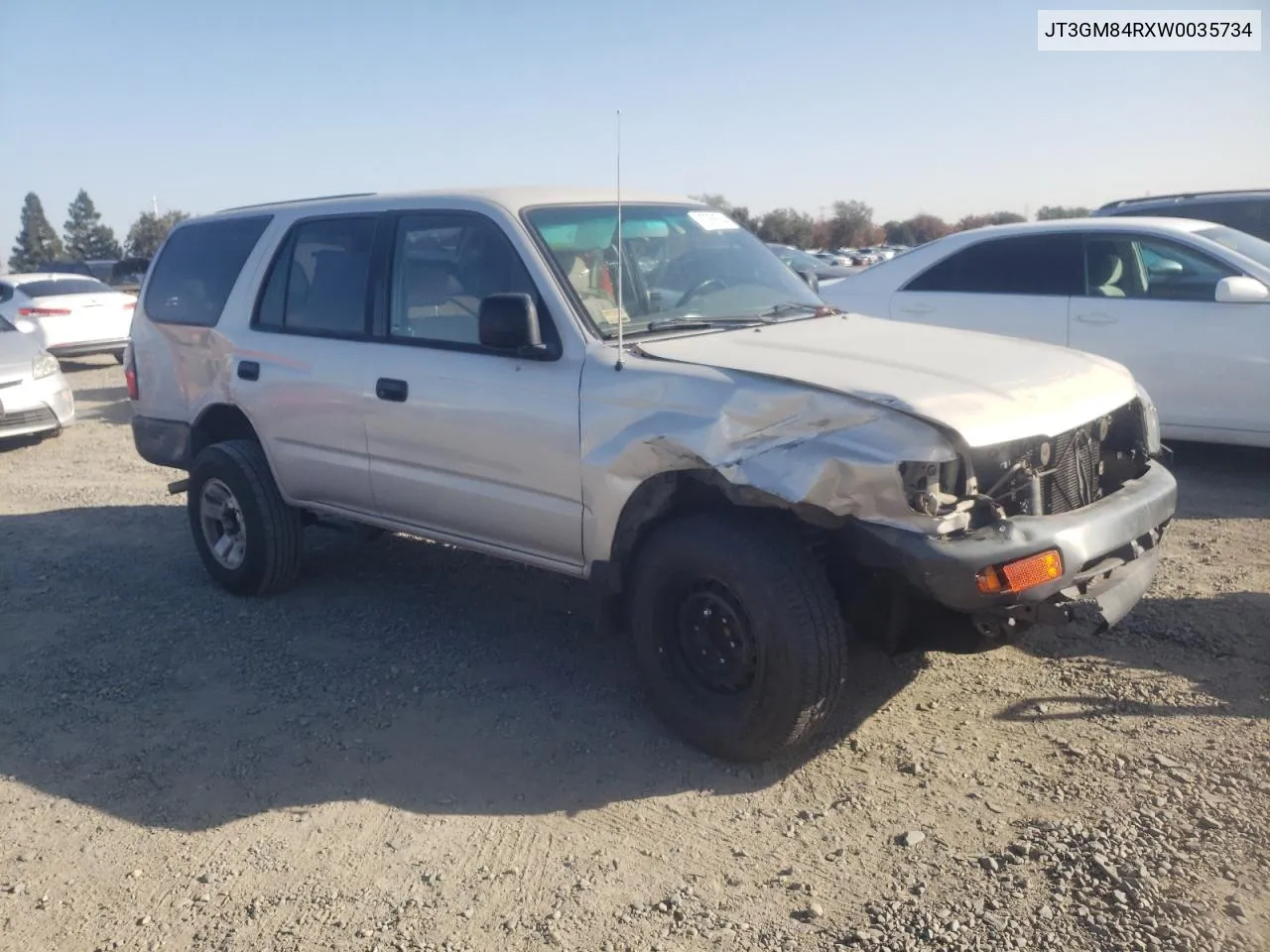 1998 Toyota 4Runner VIN: JT3GM84RXW0035734 Lot: 80068504