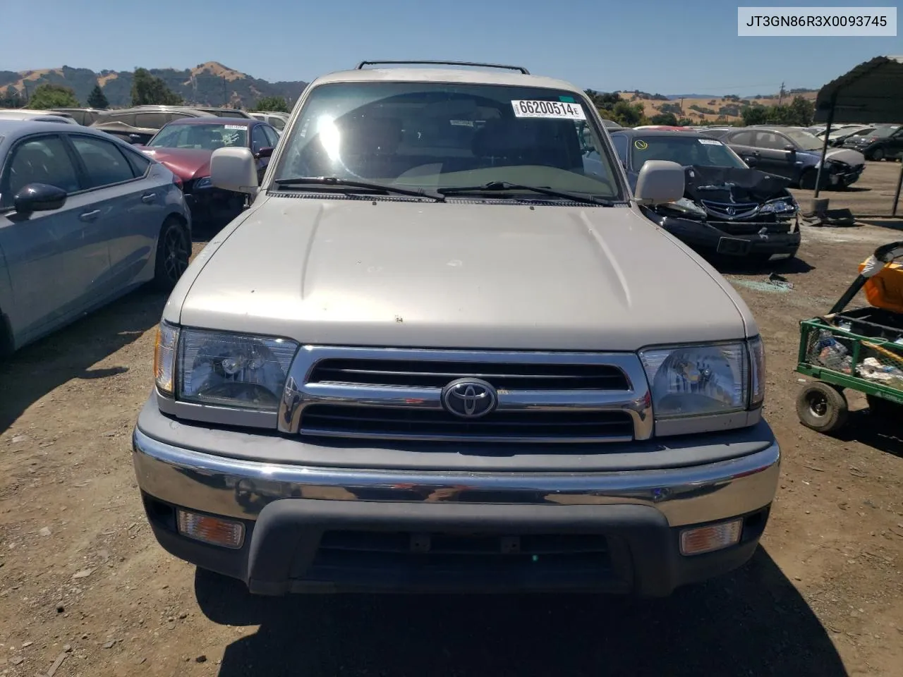 1999 Toyota 4Runner Sr5 VIN: JT3GN86R3X0093745 Lot: 66200514