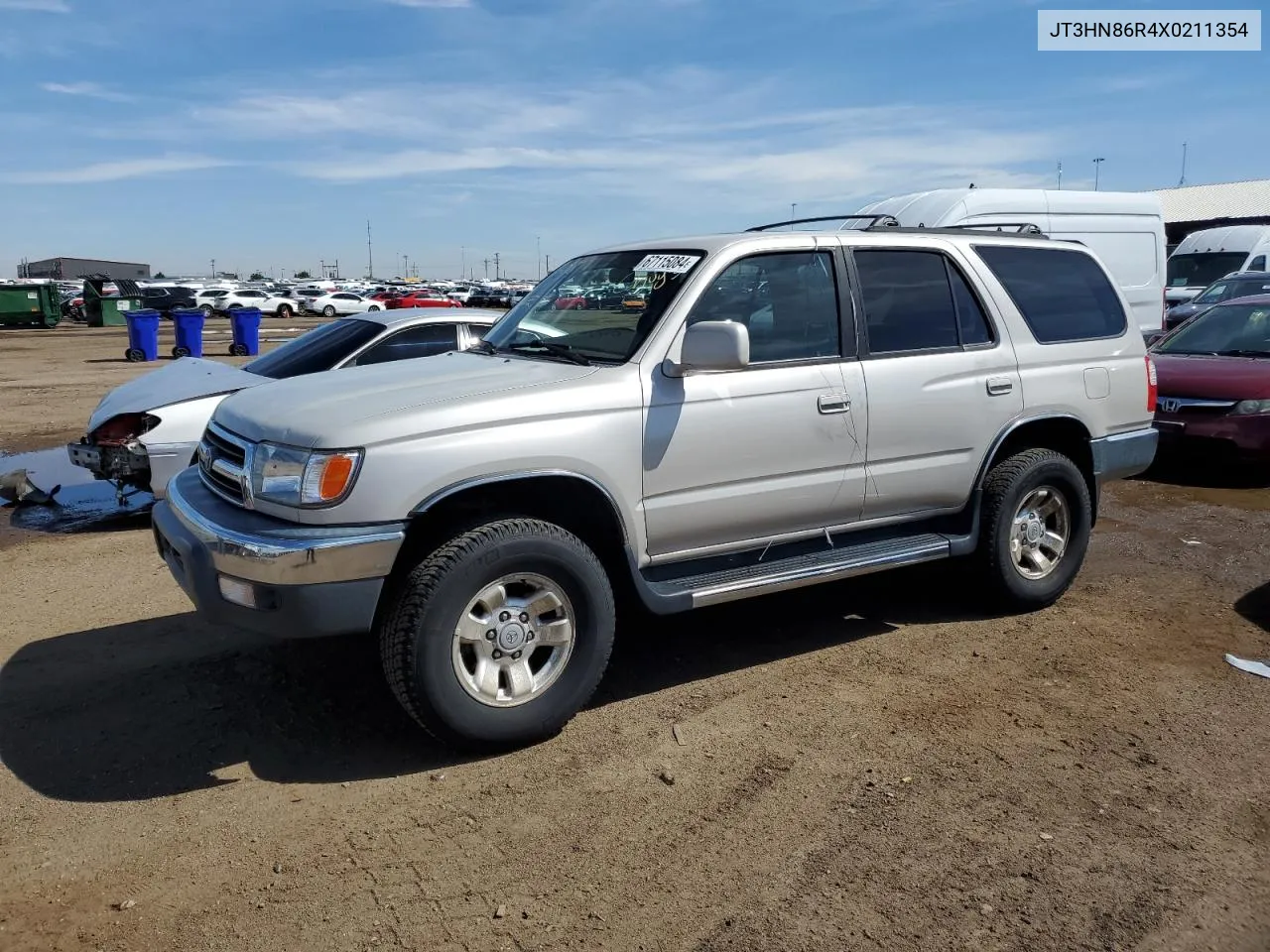 1999 Toyota 4Runner Sr5 VIN: JT3HN86R4X0211354 Lot: 67115084