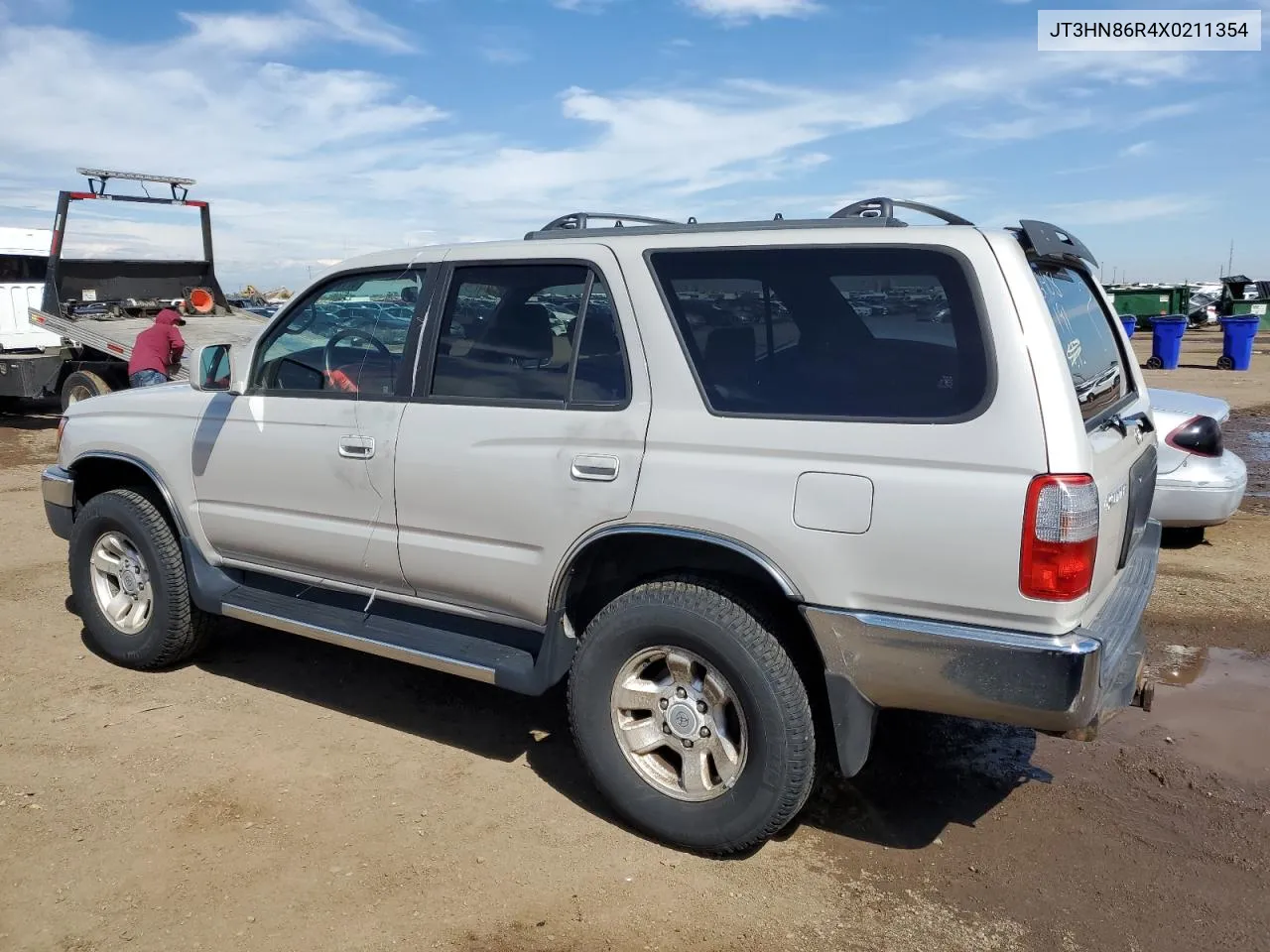 1999 Toyota 4Runner Sr5 VIN: JT3HN86R4X0211354 Lot: 67115084