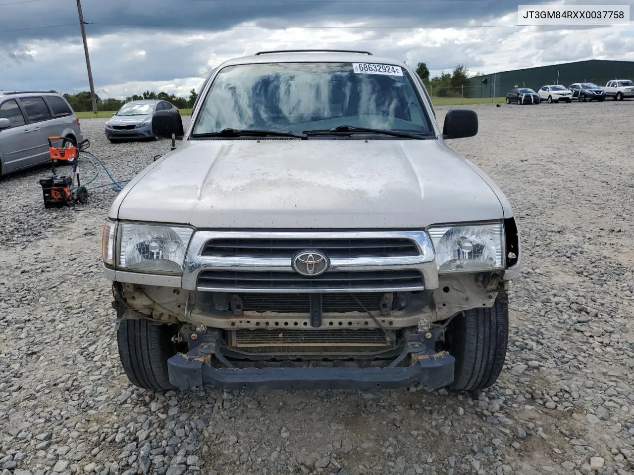 1999 Toyota 4Runner VIN: JT3GM84RXX0037758 Lot: 68632924