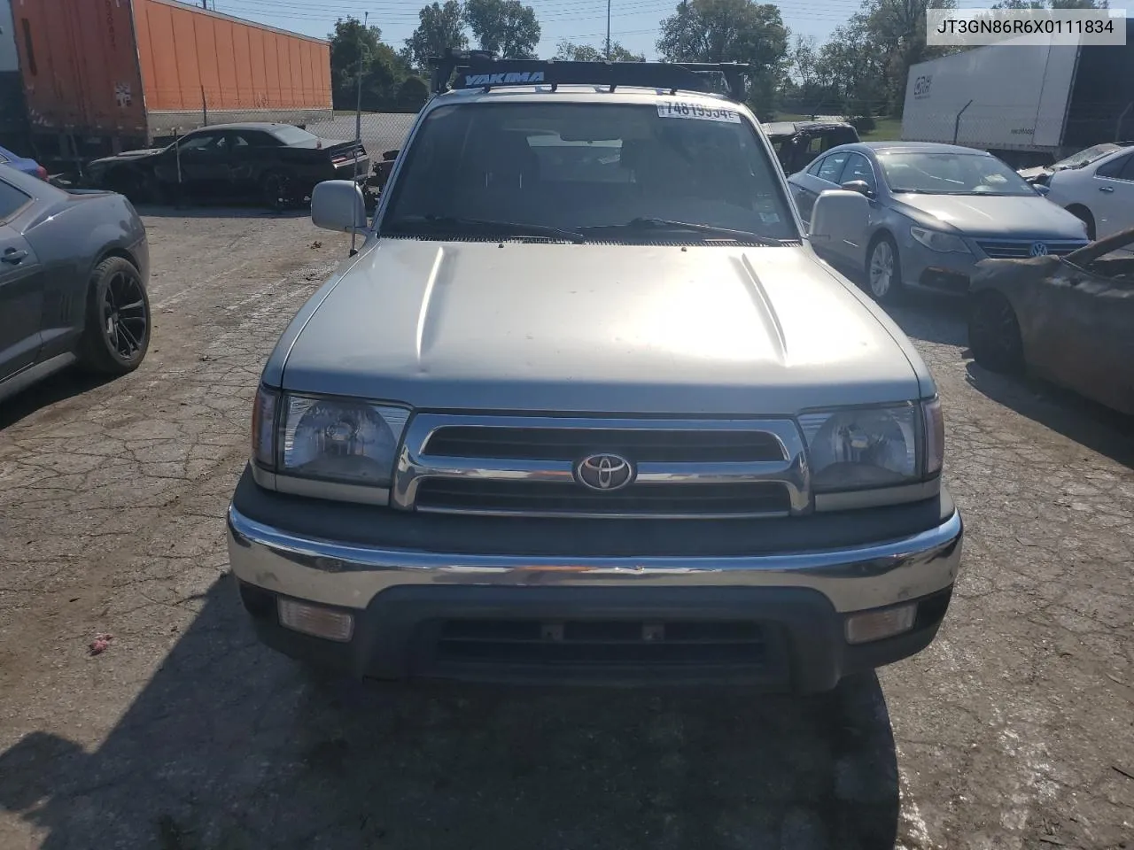 1999 Toyota 4Runner Sr5 VIN: JT3GN86R6X0111834 Lot: 74819954