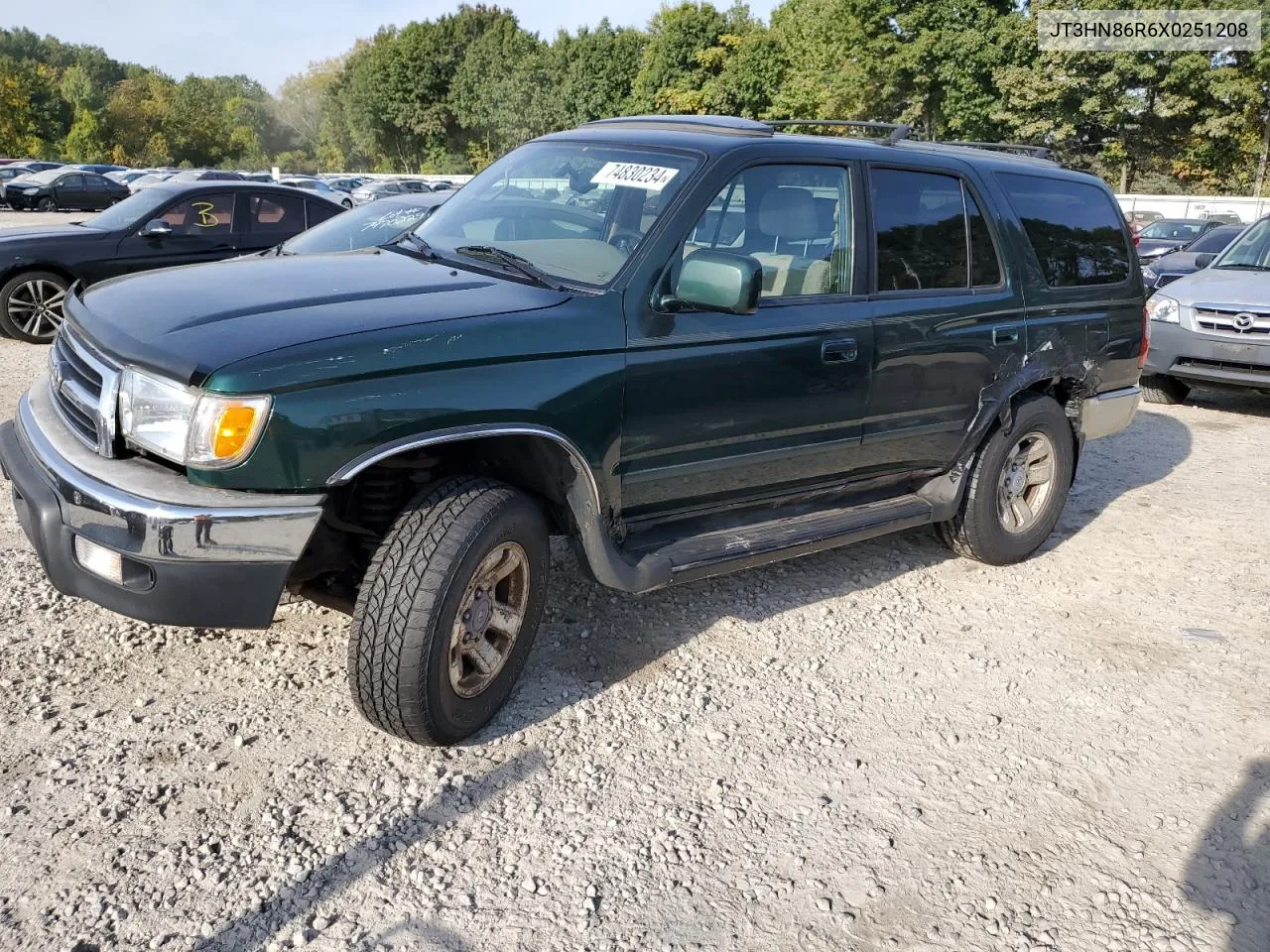 1999 Toyota 4Runner Sr5 VIN: JT3HN86R6X0251208 Lot: 74830234