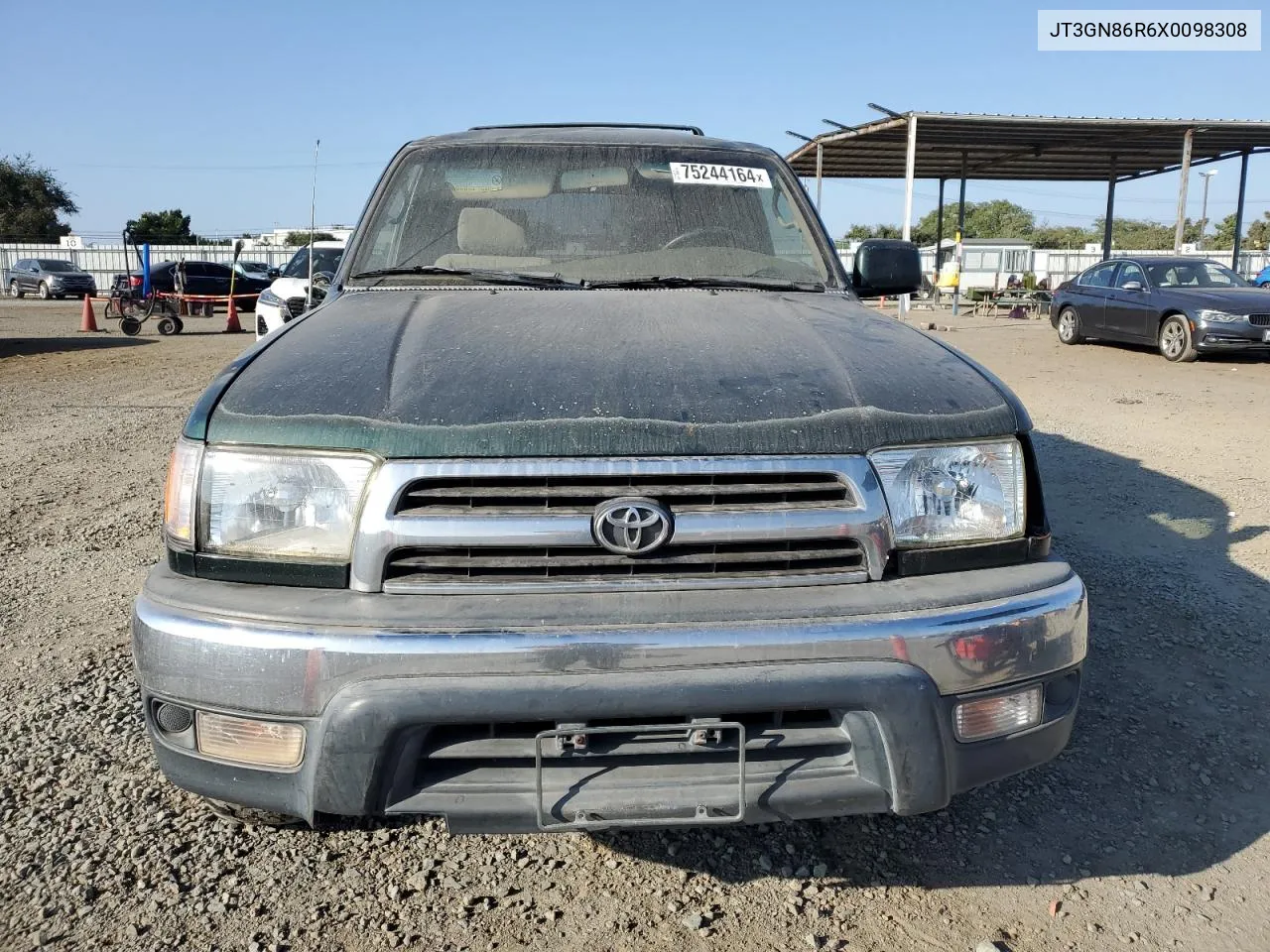 1999 Toyota 4Runner Sr5 VIN: JT3GN86R6X0098308 Lot: 75244164