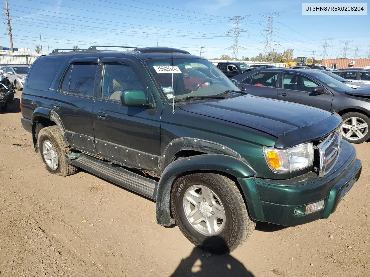 1999 Toyota 4Runner Limited VIN: JT3HN87R5X0208204 Lot: 75505374