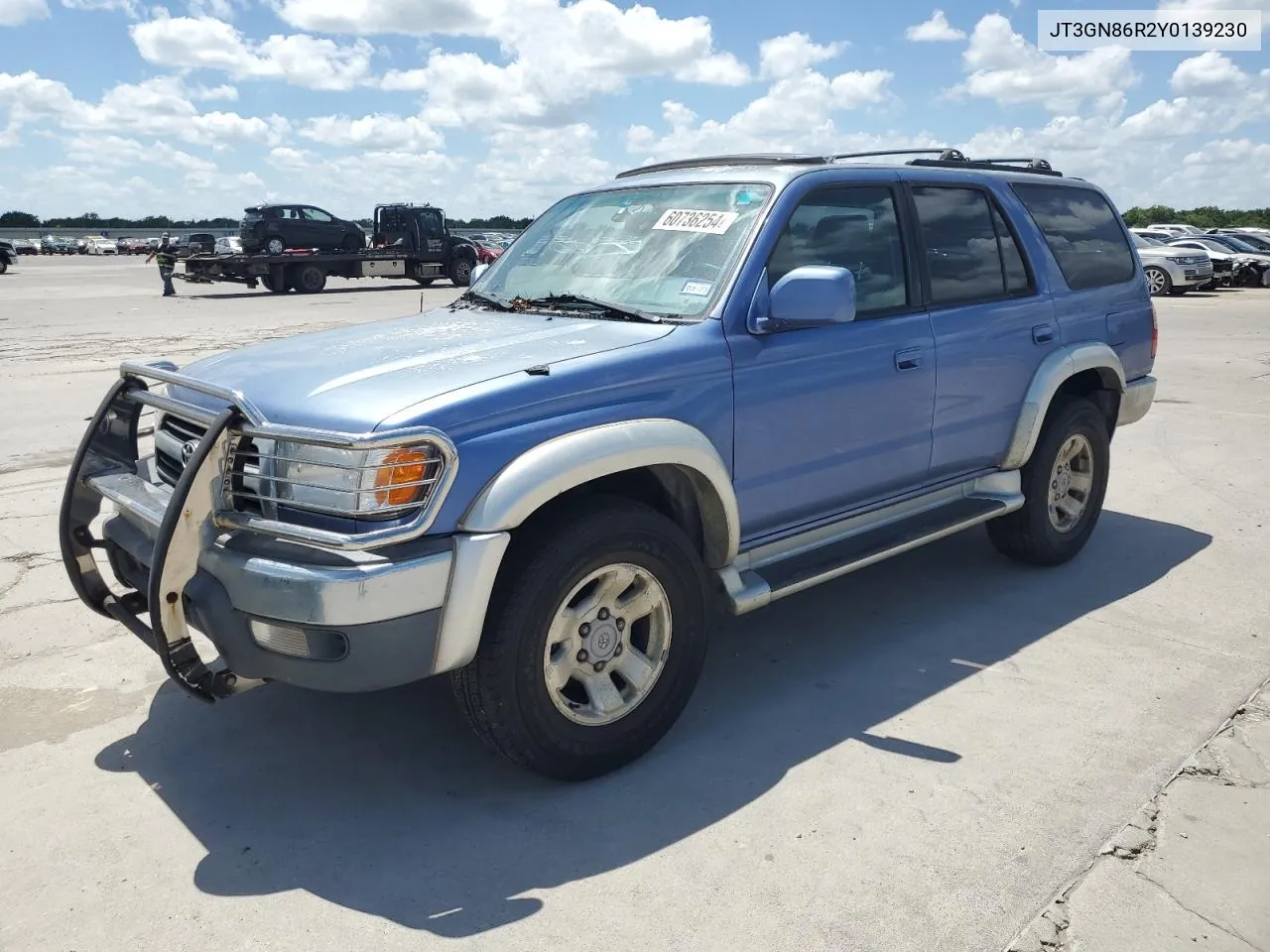 2000 Toyota 4Runner Sr5 VIN: JT3GN86R2Y0139230 Lot: 60736254