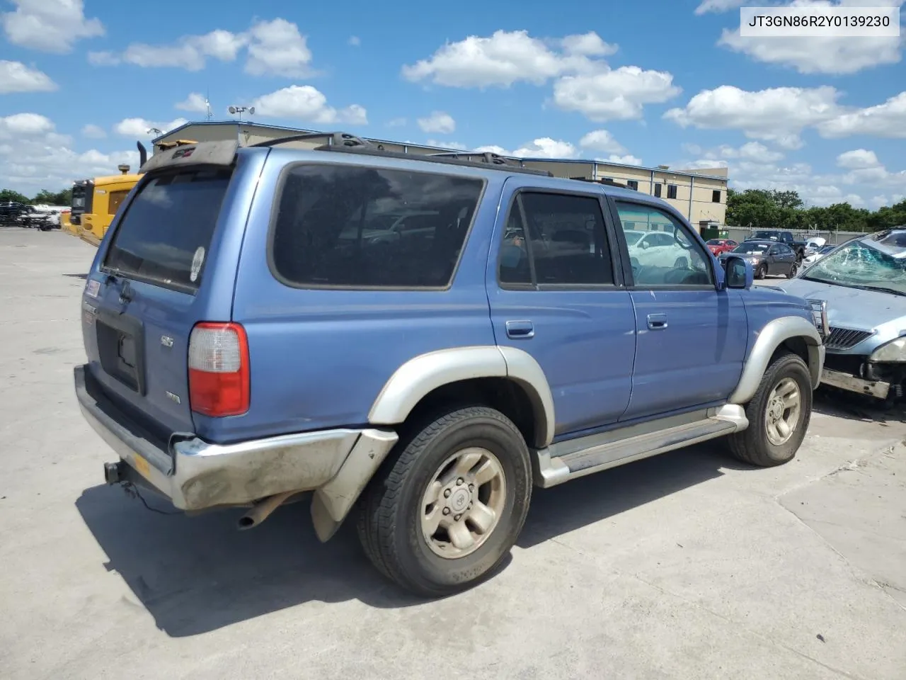 2000 Toyota 4Runner Sr5 VIN: JT3GN86R2Y0139230 Lot: 60736254