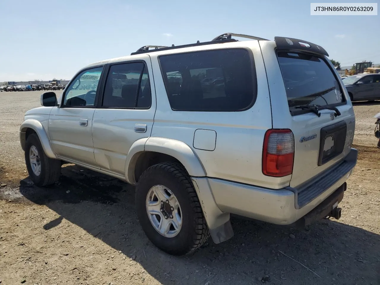 2000 Toyota 4Runner Sr5 VIN: JT3HN86R0Y0263209 Lot: 60965364