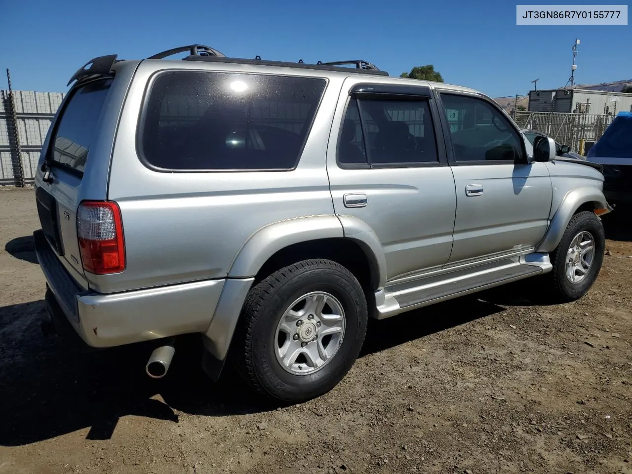 2000 Toyota 4Runner Sr5 VIN: JT3GN86R7Y0155777 Lot: 67237724