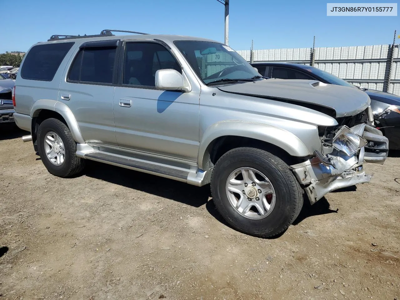 2000 Toyota 4Runner Sr5 VIN: JT3GN86R7Y0155777 Lot: 67237724