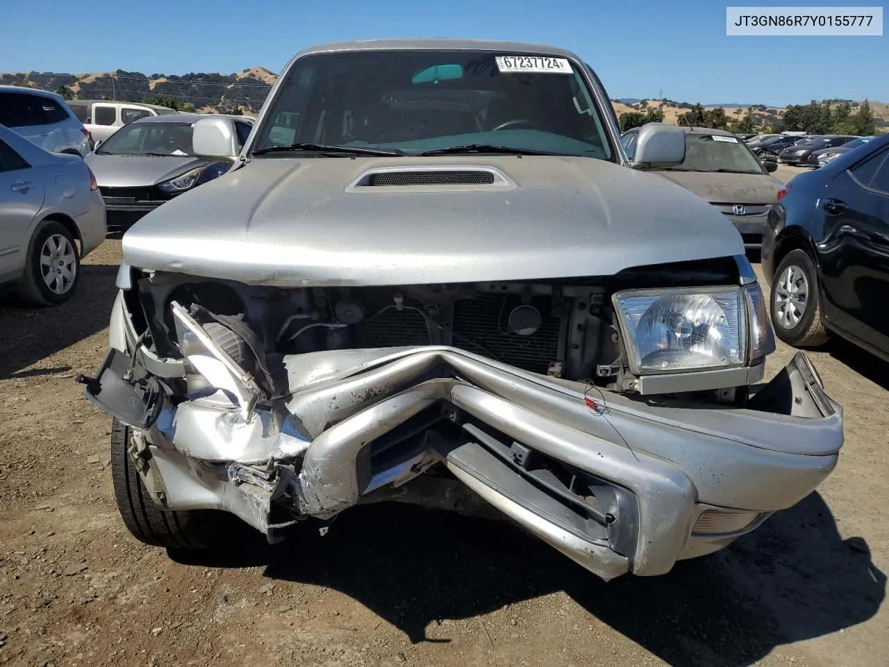 2000 Toyota 4Runner Sr5 VIN: JT3GN86R7Y0155777 Lot: 67237724