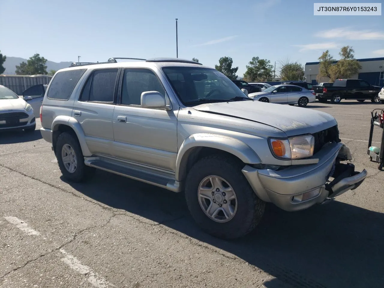 2000 Toyota 4Runner Limited VIN: JT3GN87R6Y0153243 Lot: 67368354