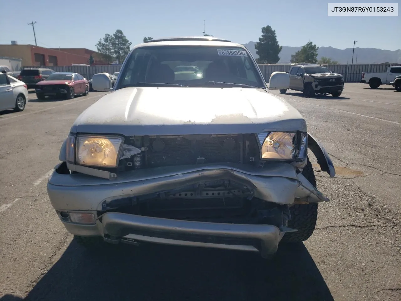 2000 Toyota 4Runner Limited VIN: JT3GN87R6Y0153243 Lot: 67368354