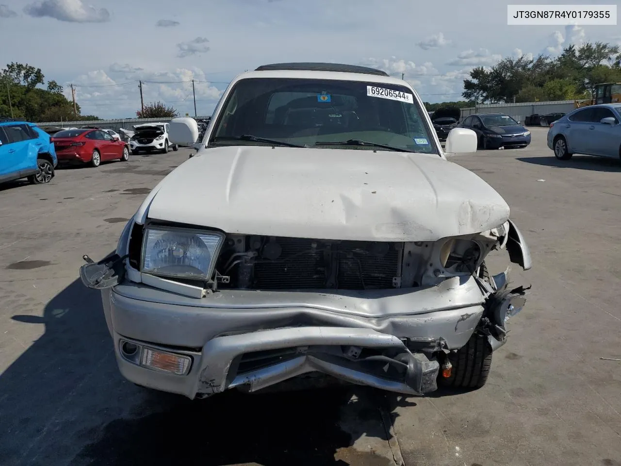 2000 Toyota 4Runner Limited VIN: JT3GN87R4Y0179355 Lot: 69206544