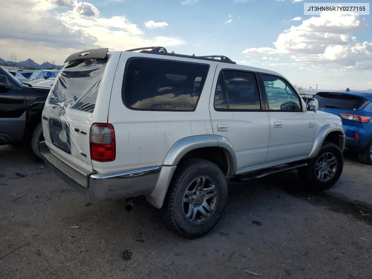 2000 Toyota 4Runner Sr5 VIN: JT3HN86R7Y0277155 Lot: 69835014