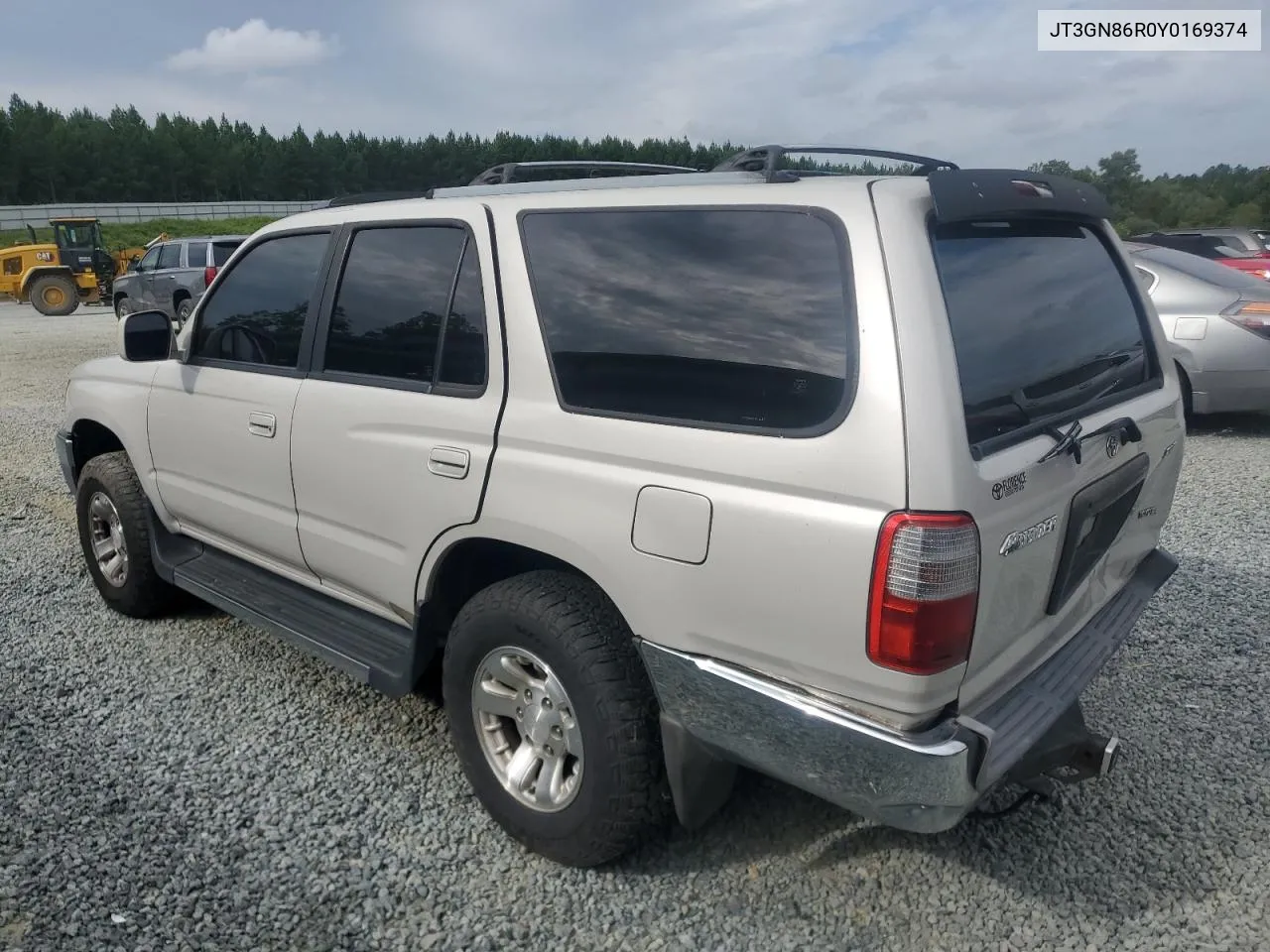 2000 Toyota 4Runner Sr5 VIN: JT3GN86R0Y0169374 Lot: 70387794