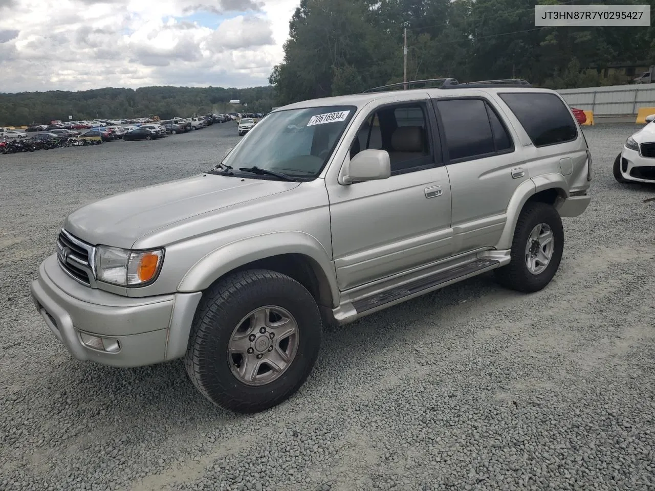 2000 Toyota 4Runner Limited VIN: JT3HN87R7Y0295427 Lot: 70616934