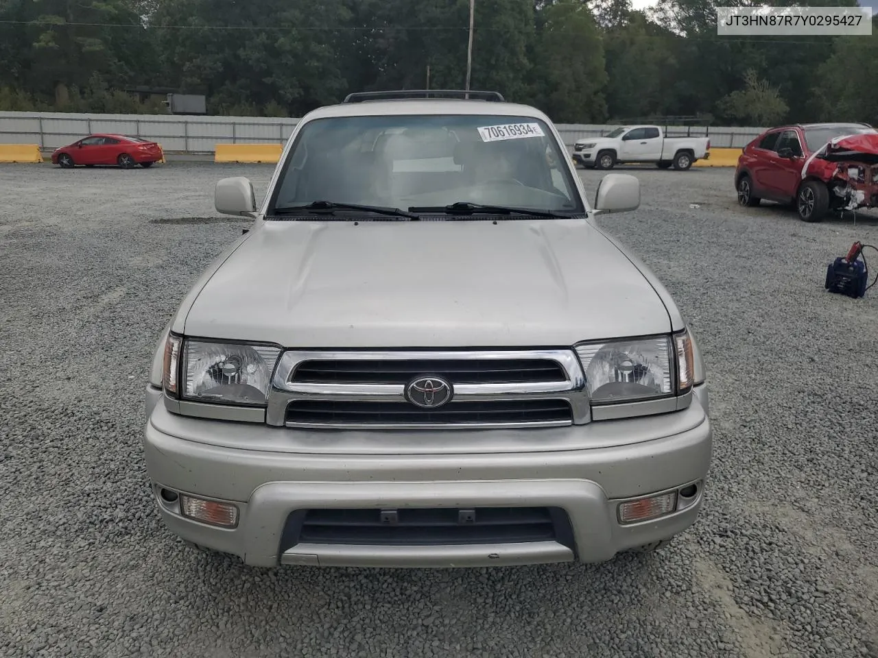 2000 Toyota 4Runner Limited VIN: JT3HN87R7Y0295427 Lot: 70616934