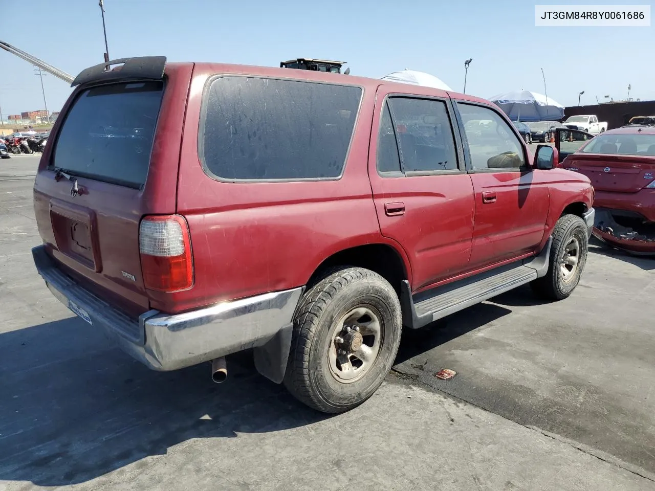 2000 Toyota 4Runner VIN: JT3GM84R8Y0061686 Lot: 70813944