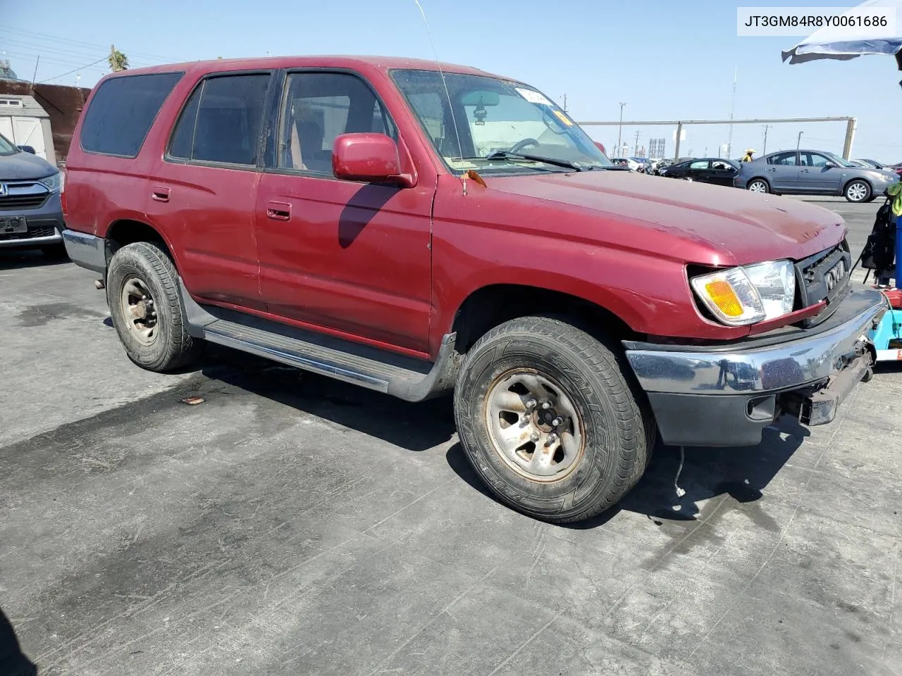 2000 Toyota 4Runner VIN: JT3GM84R8Y0061686 Lot: 70813944