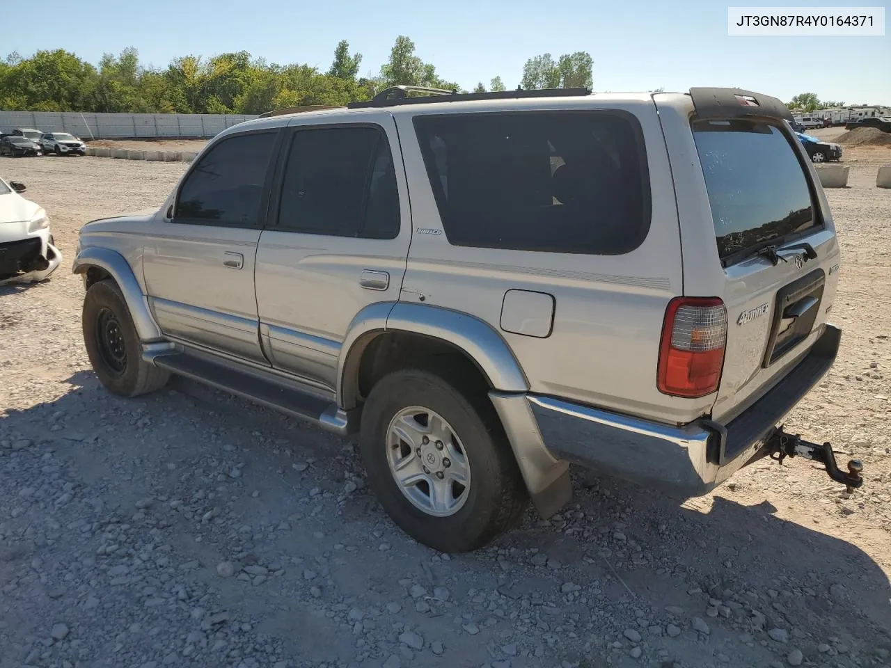 2000 Toyota 4Runner Limited VIN: JT3GN87R4Y0164371 Lot: 71103694