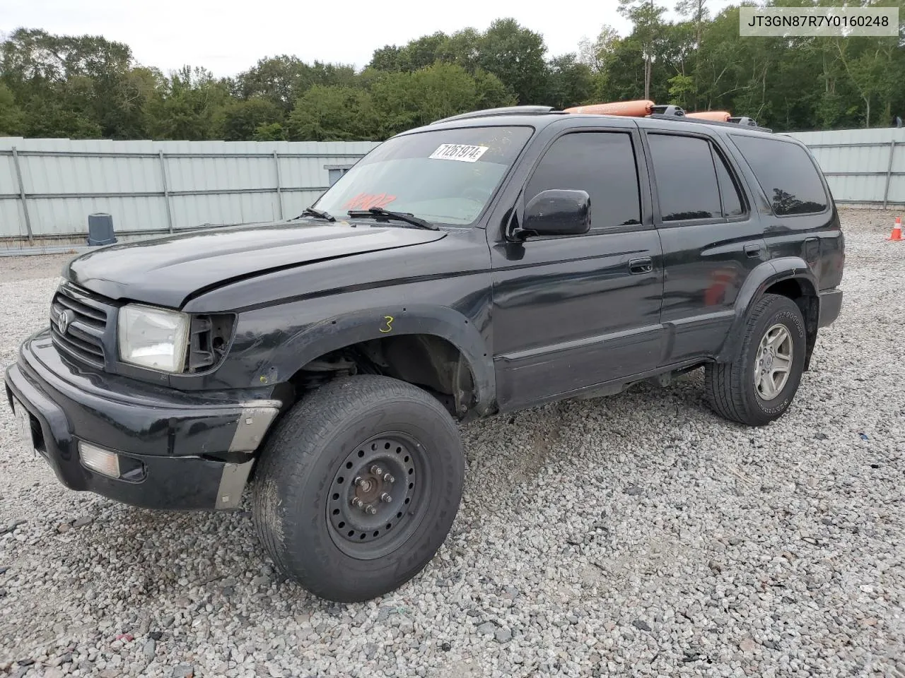 2000 Toyota 4Runner Limited VIN: JT3GN87R7Y0160248 Lot: 71261974