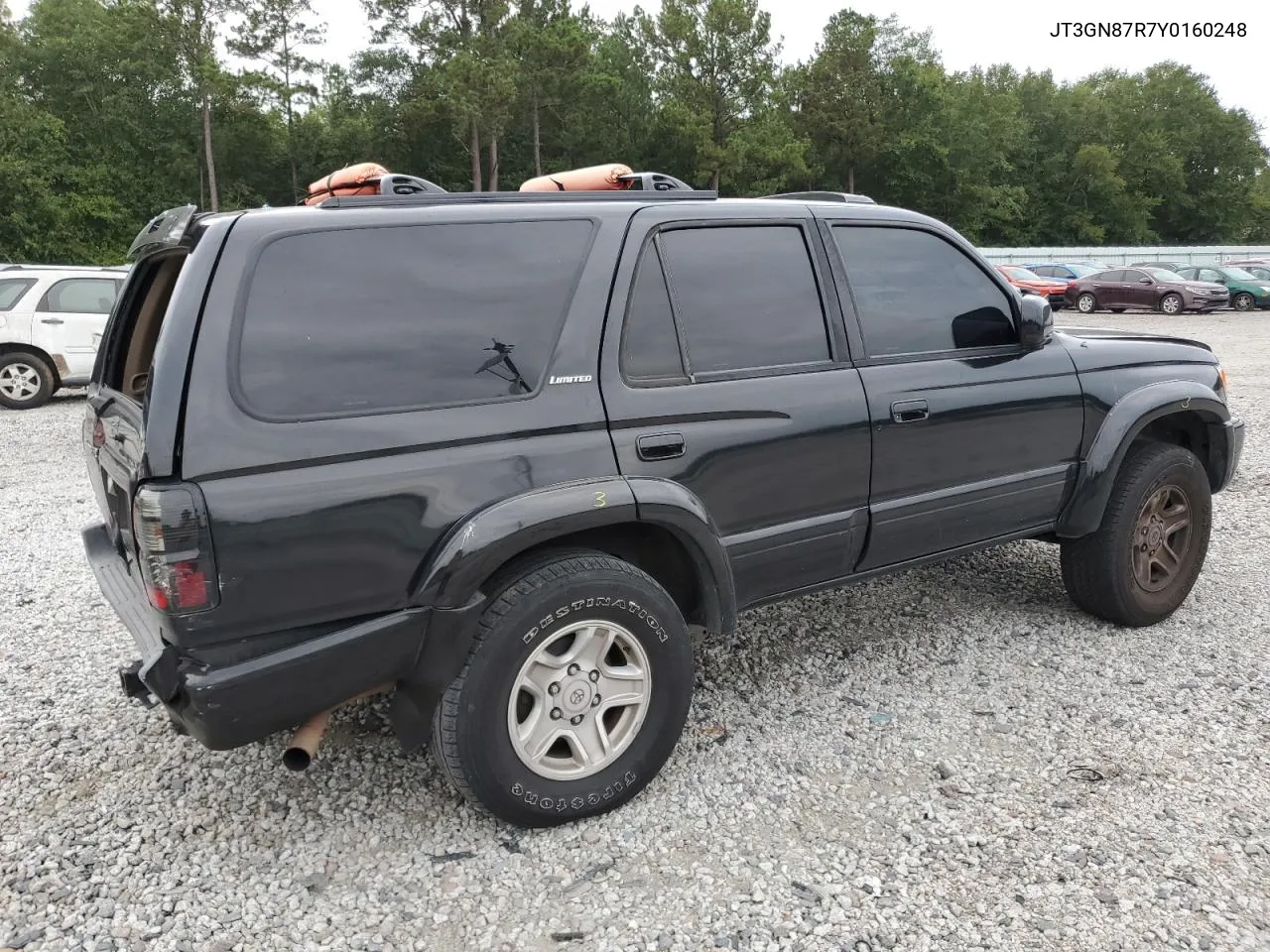 2000 Toyota 4Runner Limited VIN: JT3GN87R7Y0160248 Lot: 71261974