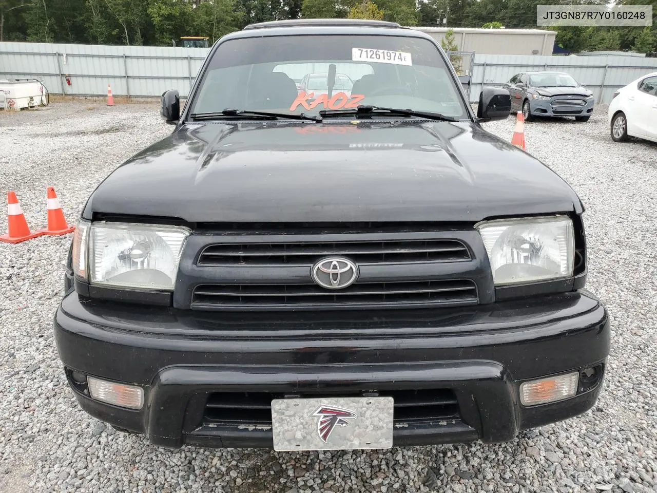 2000 Toyota 4Runner Limited VIN: JT3GN87R7Y0160248 Lot: 71261974