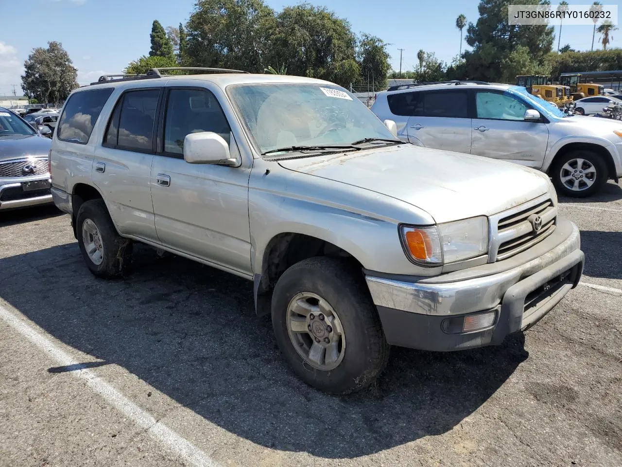 2000 Toyota 4Runner Sr5 VIN: JT3GN86R1Y0160232 Lot: 71839094