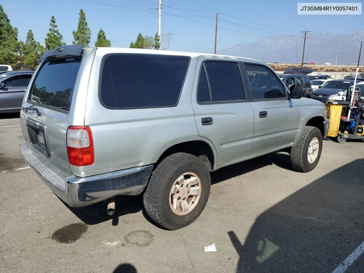 2000 Toyota 4Runner VIN: JT3GM84R1Y0057401 Lot: 72066204