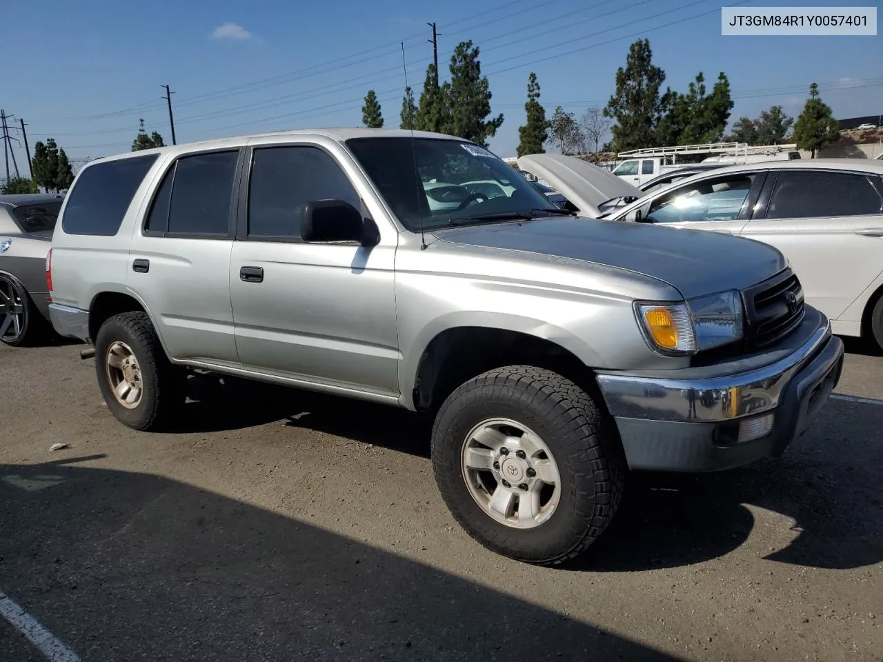 2000 Toyota 4Runner VIN: JT3GM84R1Y0057401 Lot: 72066204