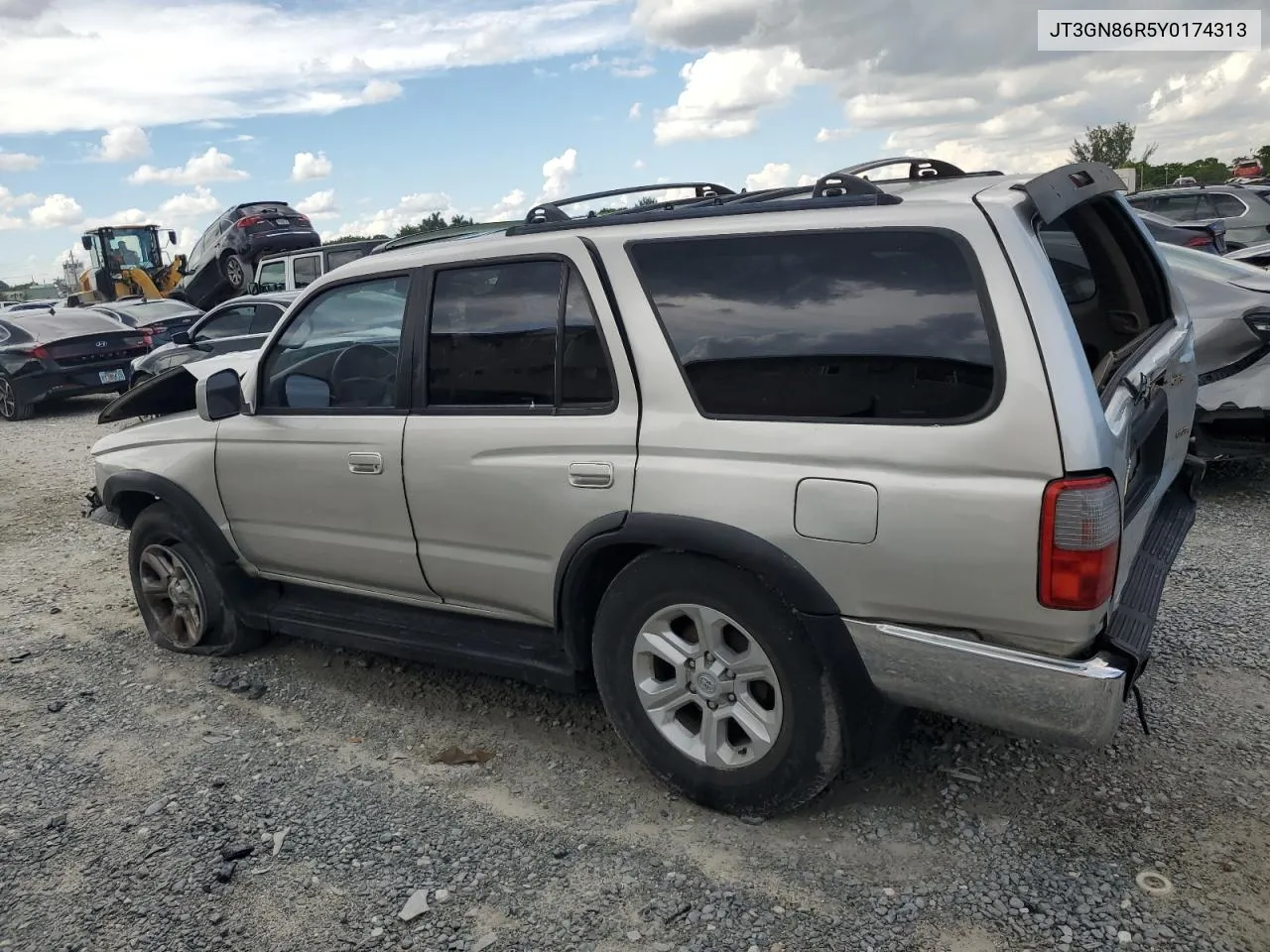 2000 Toyota 4Runner Sr5 VIN: JT3GN86R5Y0174313 Lot: 72349254