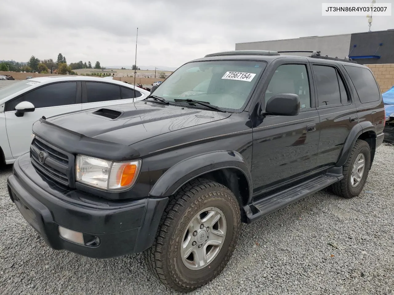 2000 Toyota 4Runner Sr5 VIN: JT3HN86R4Y0312007 Lot: 72567154