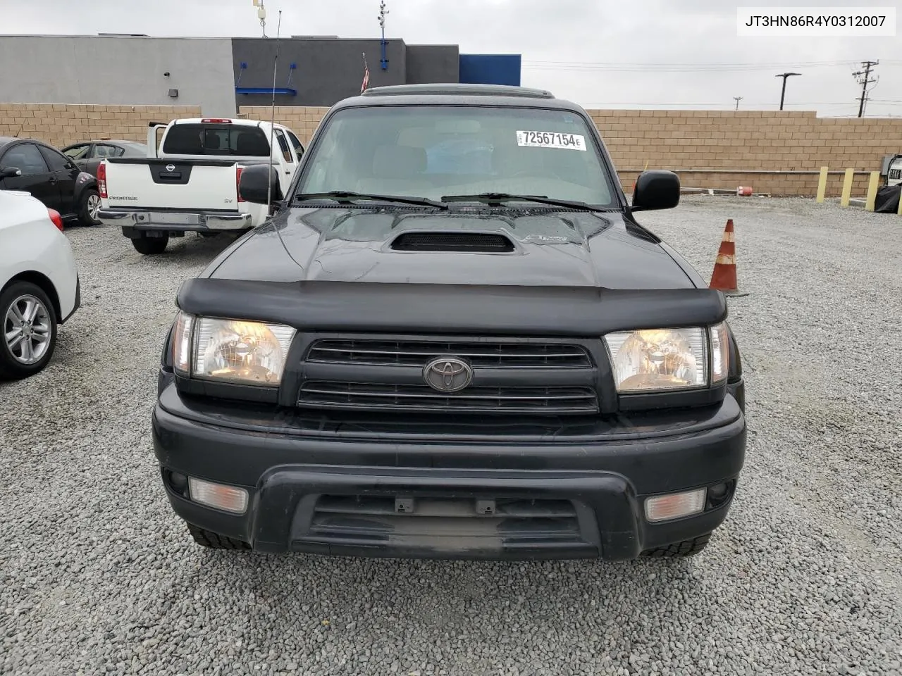 2000 Toyota 4Runner Sr5 VIN: JT3HN86R4Y0312007 Lot: 72567154