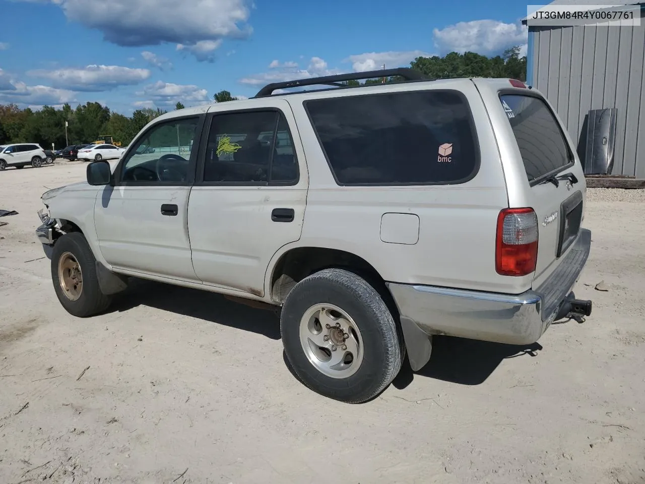 2000 Toyota 4Runner VIN: JT3GM84R4Y0067761 Lot: 72815064