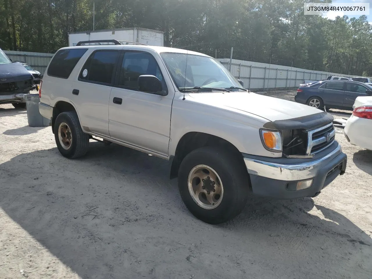 2000 Toyota 4Runner VIN: JT3GM84R4Y0067761 Lot: 72815064