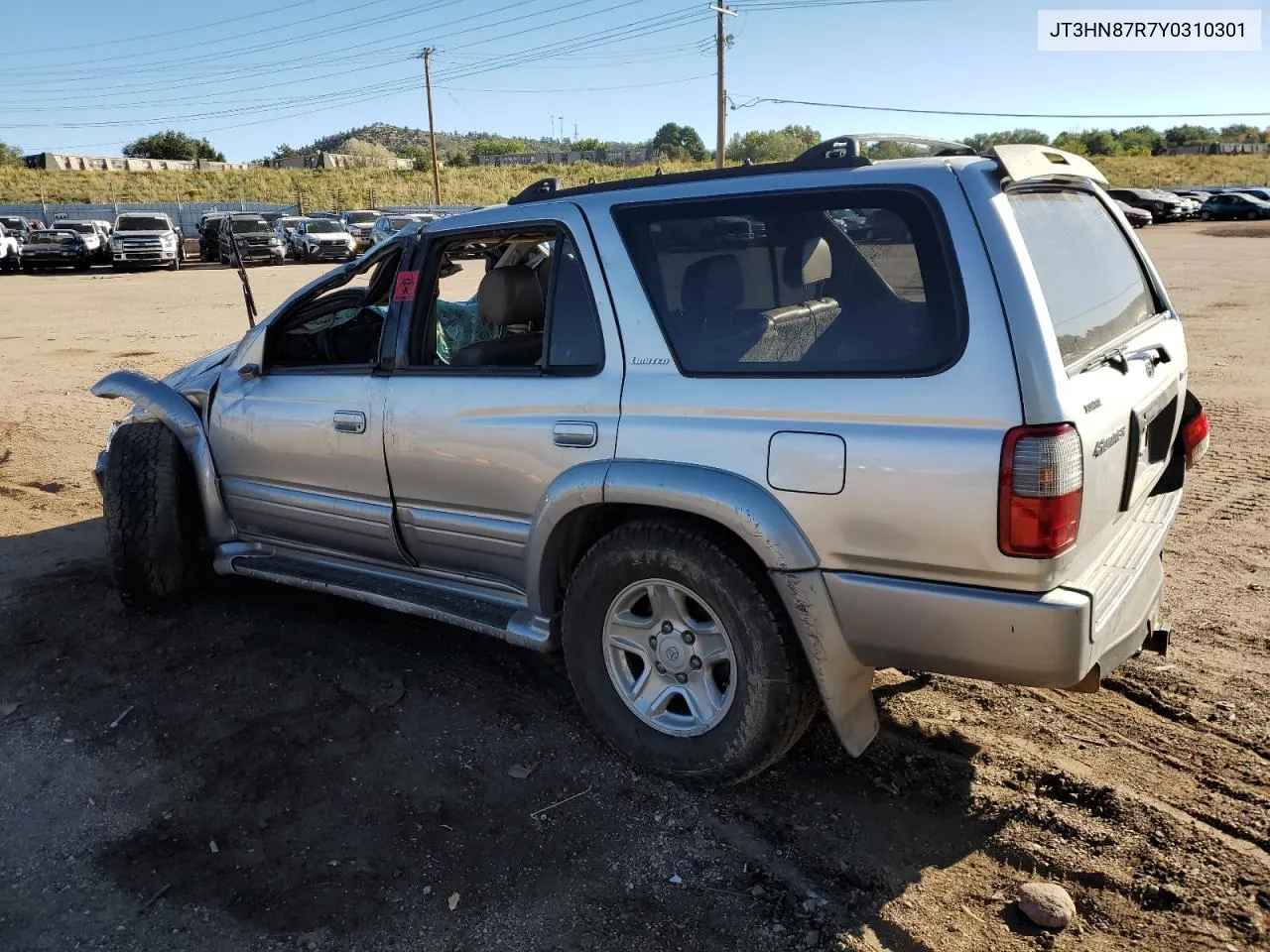 2000 Toyota 4Runner Limited VIN: JT3HN87R7Y0310301 Lot: 72909834